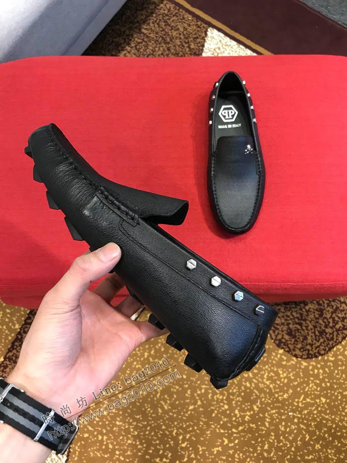 philipp plein男鞋 官網1:1 進口牛皮 菲利普PP休閒鞋  jpx1430